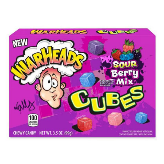Warheads Cubes Sour Berry Theater Box (12x99g)