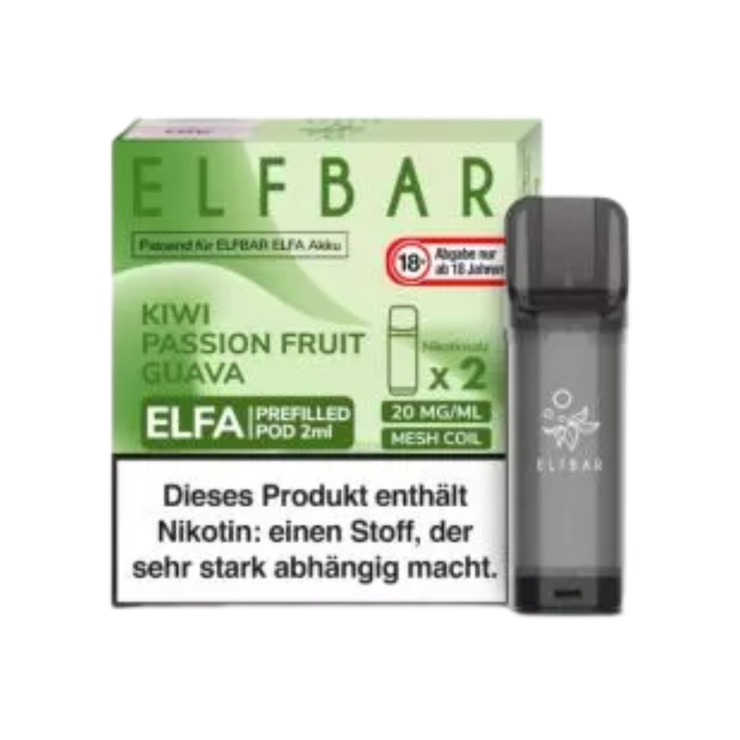 Elfbar Pods Kiwi Passion Fruit Guava (10x2er)