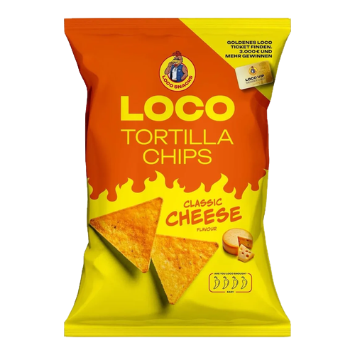Loco Tortilla Chips Classic Cheese (12x100g)