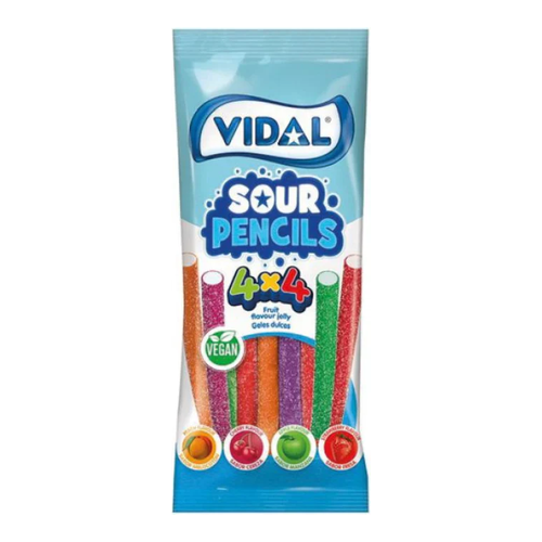 Vidal HALAL Sour Rainbow Pencils (14x90g)